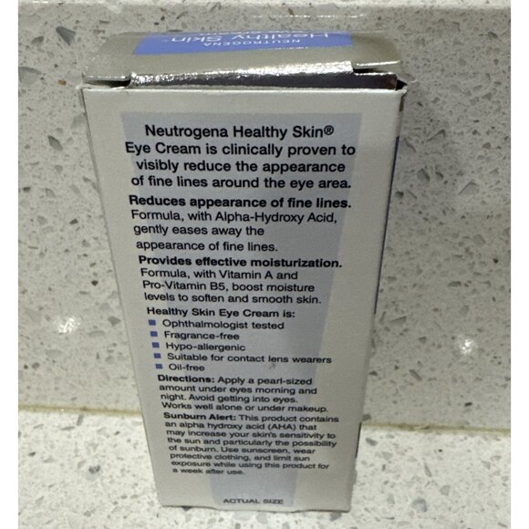 Neutrogena HEALTHY SKIN EYE CREAM Multi Vitamin Treatment 0.5 oz Alpha Hydroxy - Picture 2 of 2